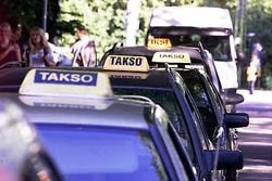 такси под чёрным флагом в Эстонии
