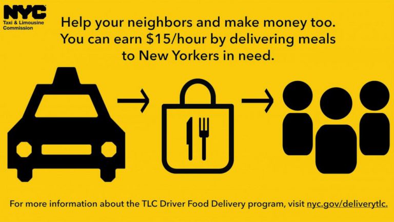 Таксисты Нью-Йорка доставляют еду нуждающимся во время пандемии коронавируса.