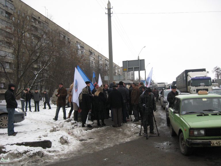 Акция протеста перевозчиков