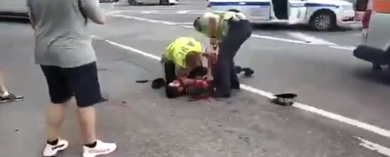 В Москве таксист открыл огонь по полицейским (ВИДЕО 18+)