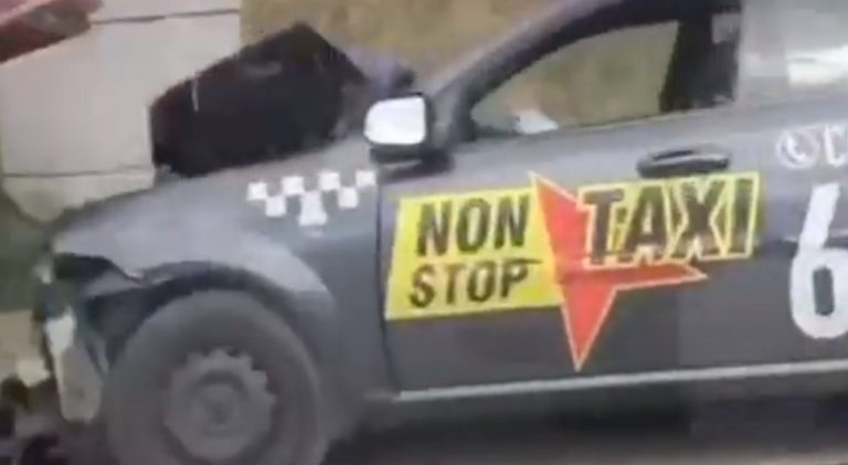 В Киеве ДТП, погиб водитель такси (Видео)