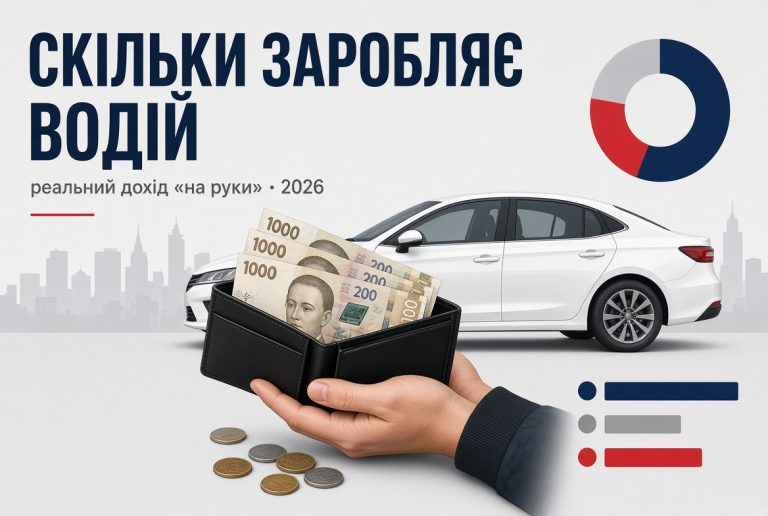 Uklon для водіїв 2026: тарифи, комісія і скільки реально заробити «на руки»